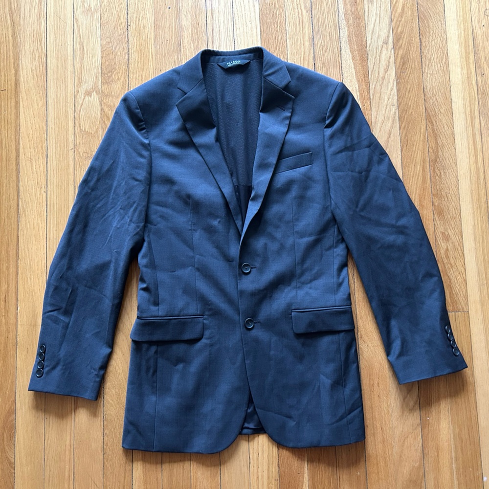 Jos A. Bank Dark Gray Stretch Slim Fit Blazer - 38L